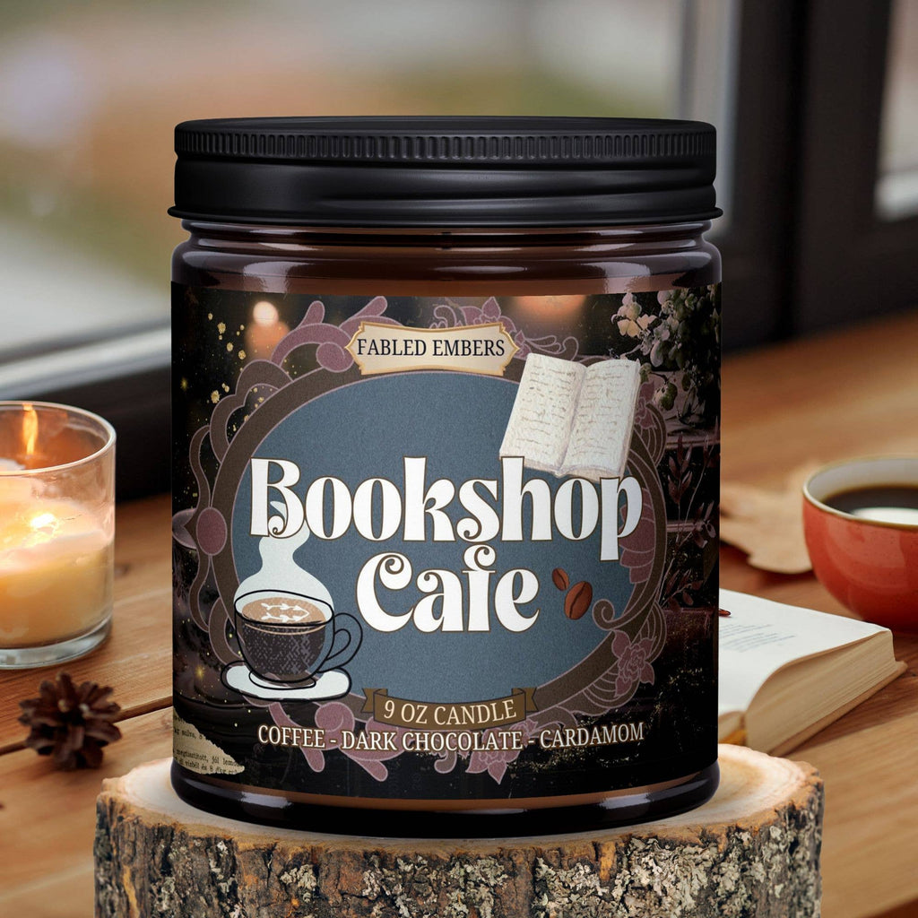 FABLED EMBERS* BOOKSHOP CAFE | Coffee Scented book lovers candle