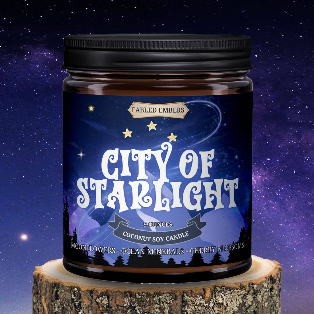 FABLED EMBERS* CITY OF STARLIGHT book lovers candle