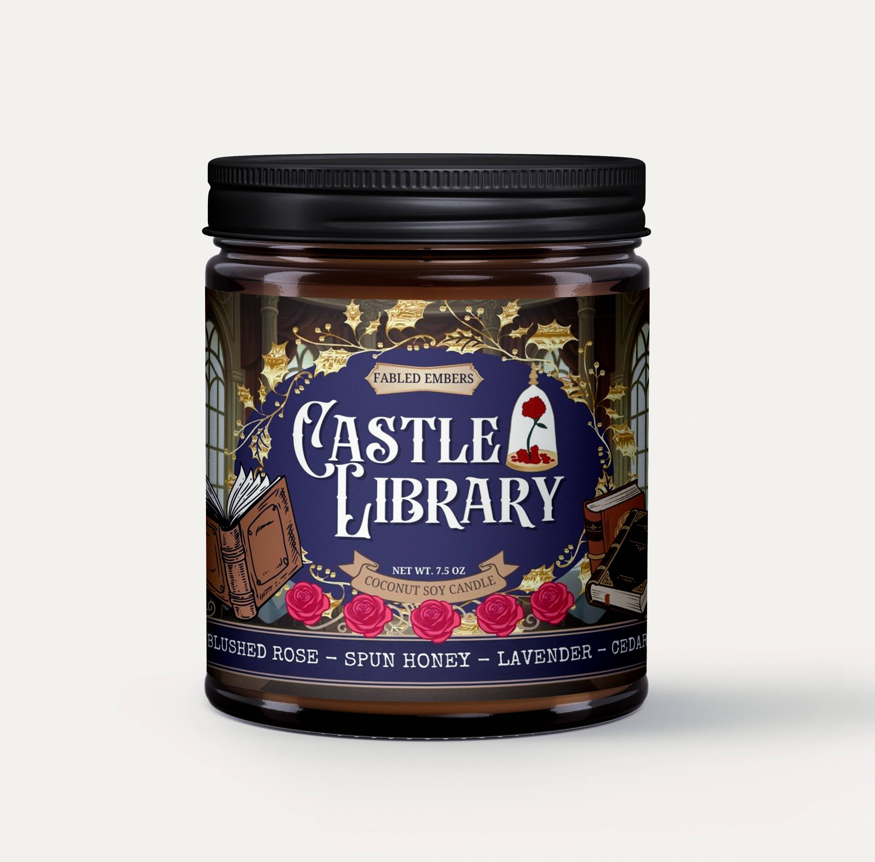 FABLED EMBERS* CASTLE LIBRARY | Beauty & the Beast | fairytale 9oz Candle
