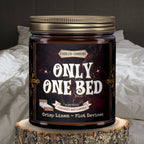 FABLED EMBERS* ONLY ONE BED (oh nooo) Book Trope Candle - humorous