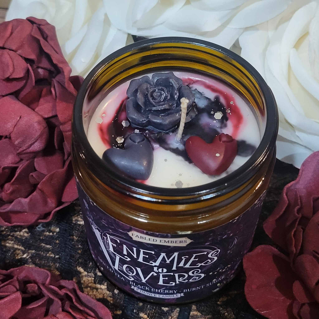 FABLED EMBERS* ENEMIES TO LOVERS bookish 9oz Candle Coconut Soy
