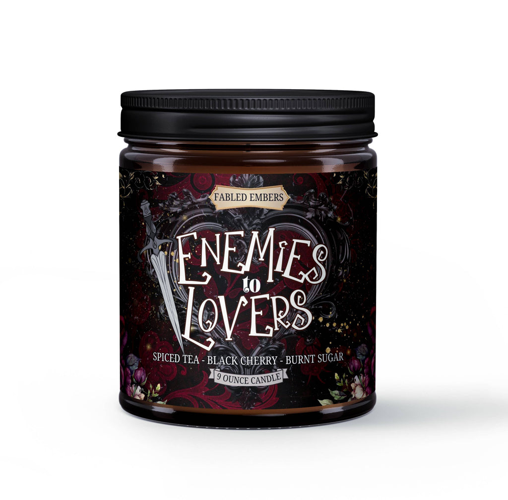 FABLED EMBERS* ENEMIES TO LOVERS bookish 9oz Candle Coconut Soy