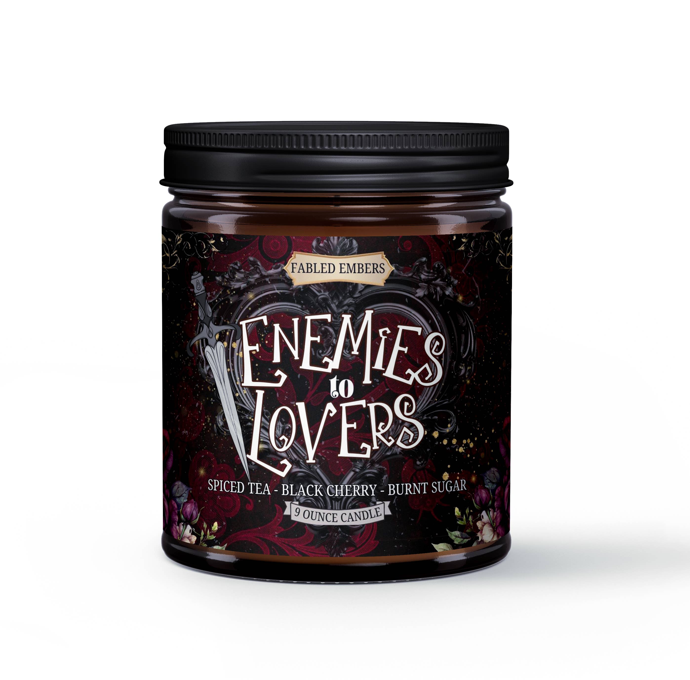 FABLED EMBERS* ENEMIES TO LOVERS bookish 9oz Candle Coconut Soy