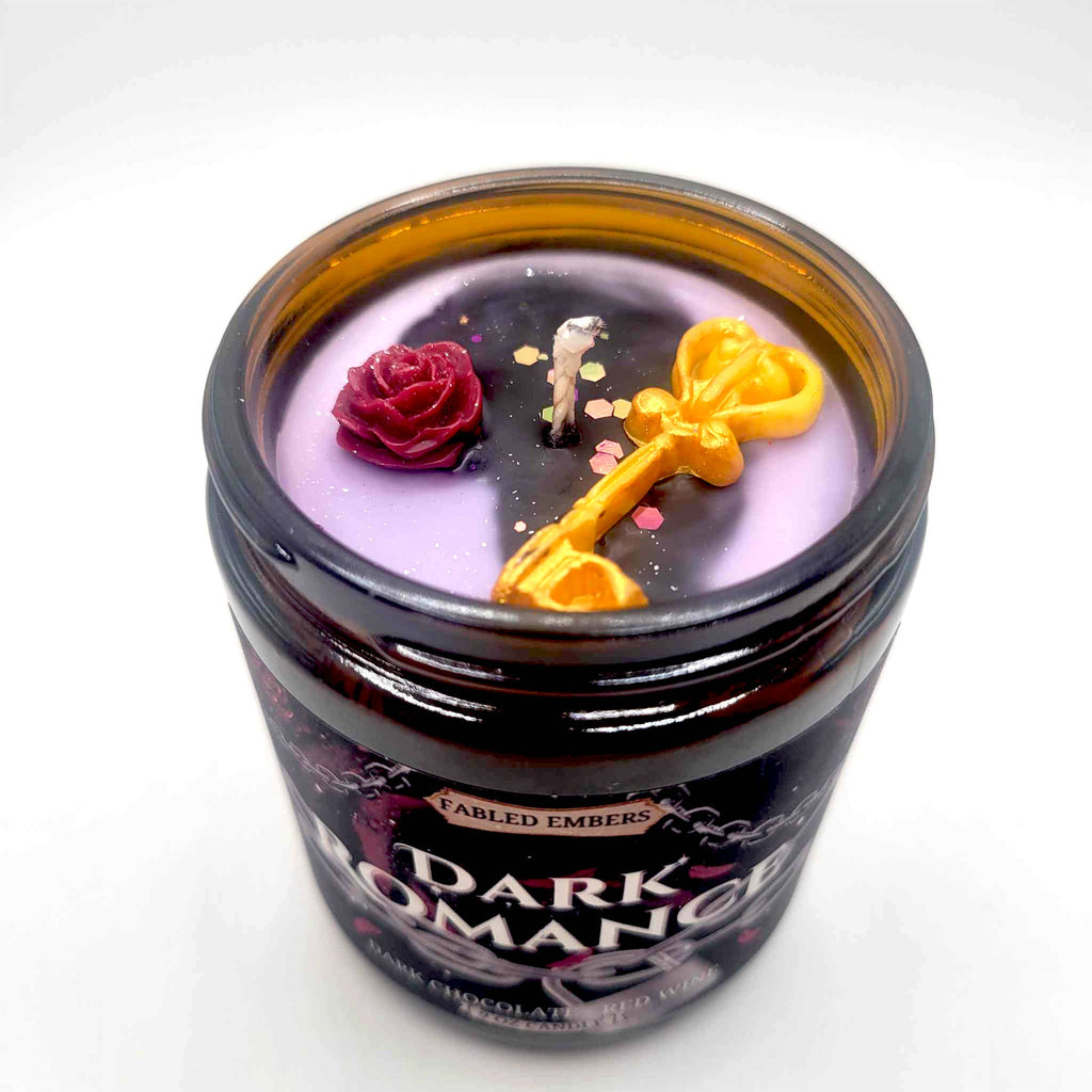 FABLED EMBERS* DARK ROMANCE book lovers WINE & CHOCOLATE coconut soy candle