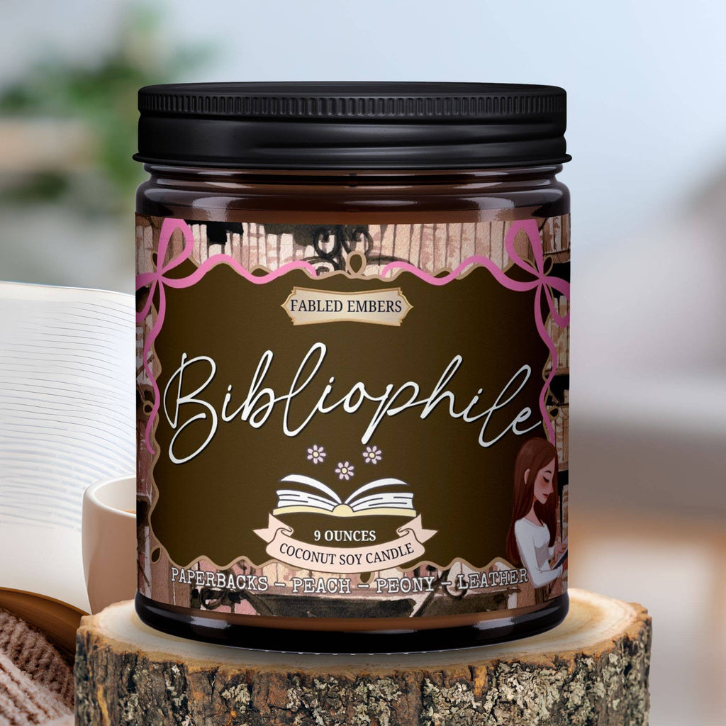 FABLED EMBERS* BIBLIOPHILE 9oz  book lovers Candle Coconut Soy