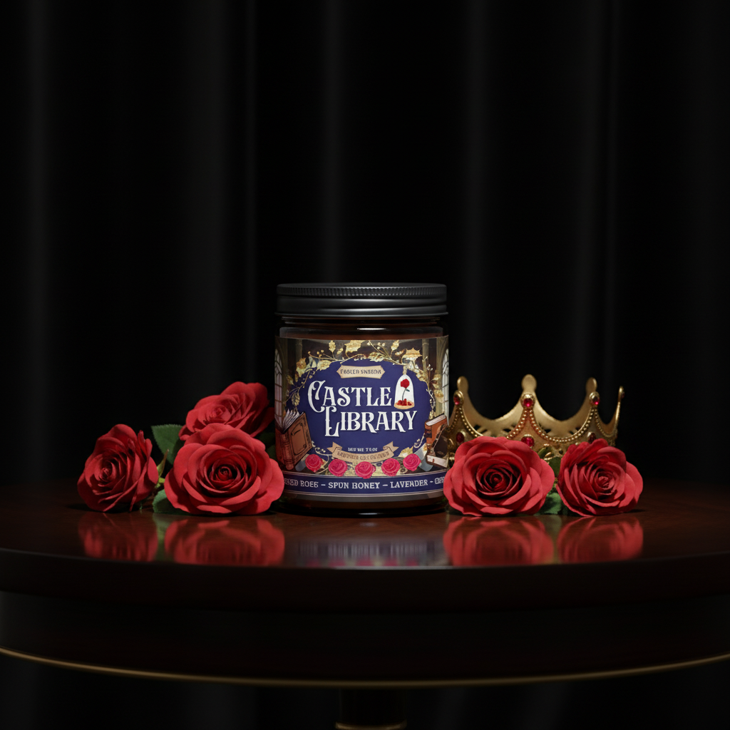 FABLED EMBERS* CASTLE LIBRARY | Beauty & the Beast | fairytale 9oz Candle
