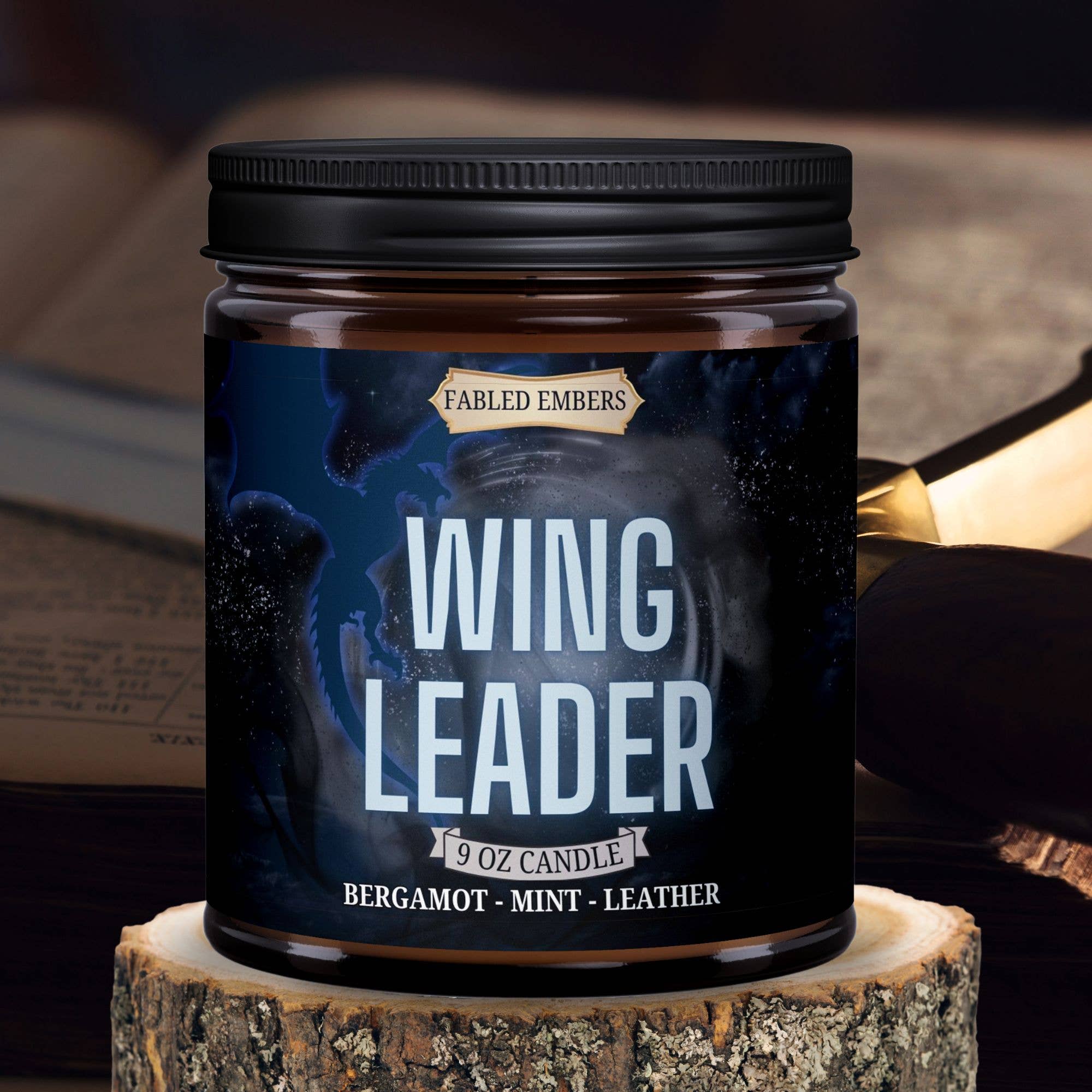 FABLED EMBERS* WING LEADER romantacy 9oz Book Lovers Candle